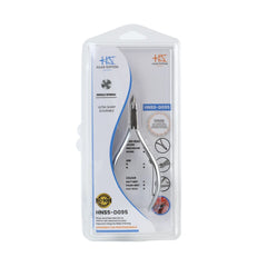 HNSS-D095 Semi-Square Head Cuticle Nipper, Jaw 14, Single Spring, Matt Grey, Stainless Steel 420