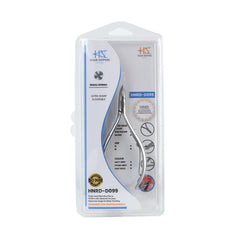 HNRD-D099 Round Head Cuticle Nipper, Jaw 14, Single Spring, Matt Grey, Stainless Steel 420