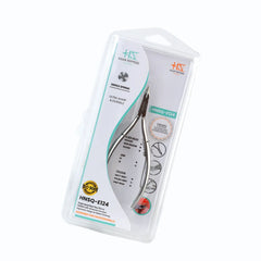 HNSQ-E124 Square Head Cuticle Nipper, Jaw 16, Single Spring, Polish Grey, Stainless Steel 420