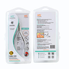 HNRD-E131 Round Head Cuticle Nipper, Jaw 16, Single Spring, (Matt Grey) Stainless Steel 420