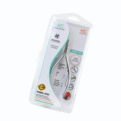 HNRD-E131 Round Head Cuticle Nipper, Jaw 16, Single Spring, (Matt Grey) Stainless Steel 420