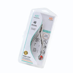 HNRD-E132 Round Head Cuticle Nipper, Jaw 16, Single Spring, (Polish Grey) Stainless Steel 420