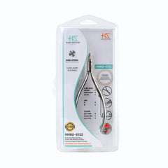 HNRD-E132 Round Head Cuticle Nipper, Jaw 16, Single Spring, (Polish Grey) Stainless Steel 420