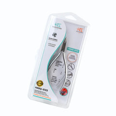 HNSQ-E133 Square Head , (Matt Grey), Jaw 14 , Double Spring Cuticle Nipper Stainless Steel 420