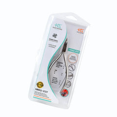 HNSQ-E137 Square Head , (Polish Grey), Jaw 16 , Double Spring Cuticle Nipper Stainless Steel 420