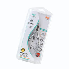 HNSS-E139 Semi-Square Head , (Matt Grey), Jaw 14 , Double Spring Cuticle Nipper Stainless Steel 420