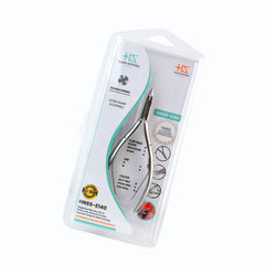 HNSS-E140 Semi-Square Head , (Polish Grey), Jaw 14 , Double Spring Cuticle Nipper Stainless Steel 420