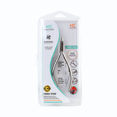 HNSS-E140 Semi-Square Head , (Polish Grey), Jaw 14 , Double Spring Cuticle Nipper Stainless Steel 420