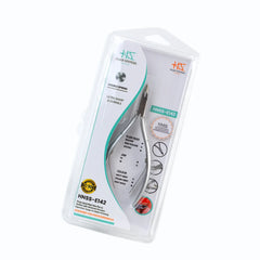 HNSS-E142 Semi-Square Head , (Matt Grey), Jaw 16 , Double Spring Cuticle Nipper Stainless Steel 420