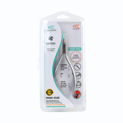 HNSS-E142 Semi-Square Head , (Matt Grey), Jaw 16 , Double Spring Cuticle Nipper Stainless Steel 420