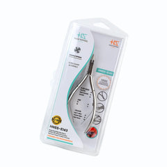 HNSS-E143 Semi-Square Head , (Polish Grey), Jaw 16 , Double Spring Cuticle Nipper Stainless Steel 420