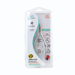 HNRD-E145 Round Head , (Matt Grey), Jaw 14 , Double Spring Cuticle Nipper Stainless Steel 420