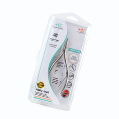 HNRD-E146 Round Head , (Polish Grey), Jaw 14 , Double Spring Cuticle Nipper Stainless Steel 420