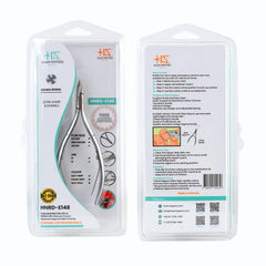 HNRD-E148 Round Head , (Matt Grey), Jaw 16 , Double Spring Cuticle Nipper Stainless Steel 420