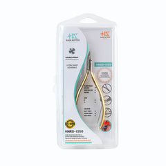 HNRD-E150 Round Head , (Half Gold), Jaw 16 , Double Spring Cuticle Nipper Stainless Steel 420