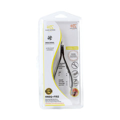 HNSQ-F152 Square Head Cuticle Nipper, Jaw 14, Single Spring, Polish Grey, Stainless Steel 420