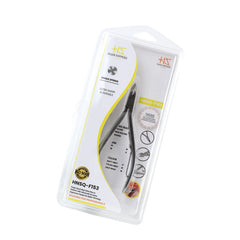 HNSQ-F153 Square Head Cuticle Nipper, Jaw 16, Single Spring, Matt Grey, Stainless Steel 420