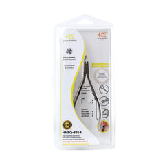 HNSQ-F154 Square Head Cuticle Nipper, Jaw 16, Single Spring, Polish Grey, Stainless Steel 420