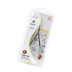 HNRD-F159  Round Head Cuticle Nipper, Jaw 14, Single Spring, Matt Grey, Stainless Steel 420