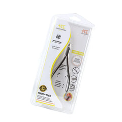 HNRD-F160 Round Head Cuticle Nipper, Jaw 14, Single Spring, Polish Grey, Stainless Steel 420