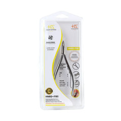 HNRD-F161 Round Head Cuticle Nipper, Jaw 16, Single Spring, (Matt Grey) Stainless Steel 420
