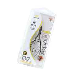 HNSQ-F164 Square Head , (Polish Grey), Jaw 14 , Double Spring Cuticle Nipper Stainless Steel 420