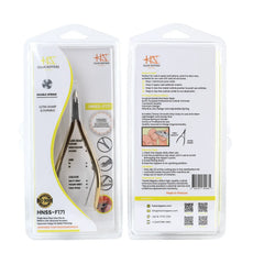 HNSS-F171 Semi-Square Head , (Half Gold), Jaw 14 , Double Spring Cuticle Nipper Stainless Steel 420