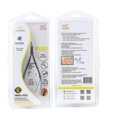 HNSS-F172 Semi-Square Head , (Matt Grey), Jaw 16 , Double Spring Cuticle Nipper Stainless Steel 420