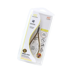 HNSS-F174 Semi-Square Head , (Half Gold), Jaw 16 , Double Spring Cuticle Nipper Stainless Steel 420