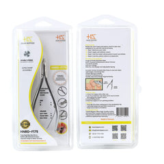 HNRD-F175 Round Head , (Matt Grey), Jaw 14 , Double Spring Cuticle Nipper Stainless Steel 420