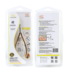HNRD-F177 Round Head , (Half Gold), Jaw 14 , Double Spring Cuticle Nipper Stainless Steel 420