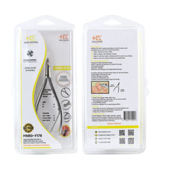 HNRD-F178 Round Head , (Matt Grey), Jaw 16 , Double Spring Cuticle Nipper Stainless Steel 420