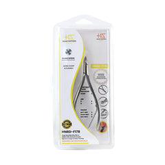 HNRD-F178 Round Head , (Matt Grey), Jaw 16 , Double Spring Cuticle Nipper Stainless Steel 420