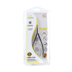 HNRD-F179 Round Head , (Polish Grey), Jaw 16 , Double Spring Cuticle Nipper Stainless Steel 420