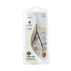 HNRD-F180 Round Head , (Half Gold), Jaw 16 , Double Spring Cuticle Nipper Stainless Steel 420