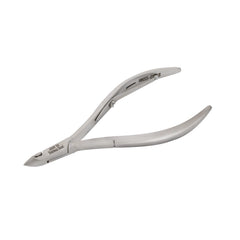 HNSS-B038 Semi-Square Head Cuticle Nipper, Jaw 16, Single Spring, Polish Grey, Stainless Seel 420