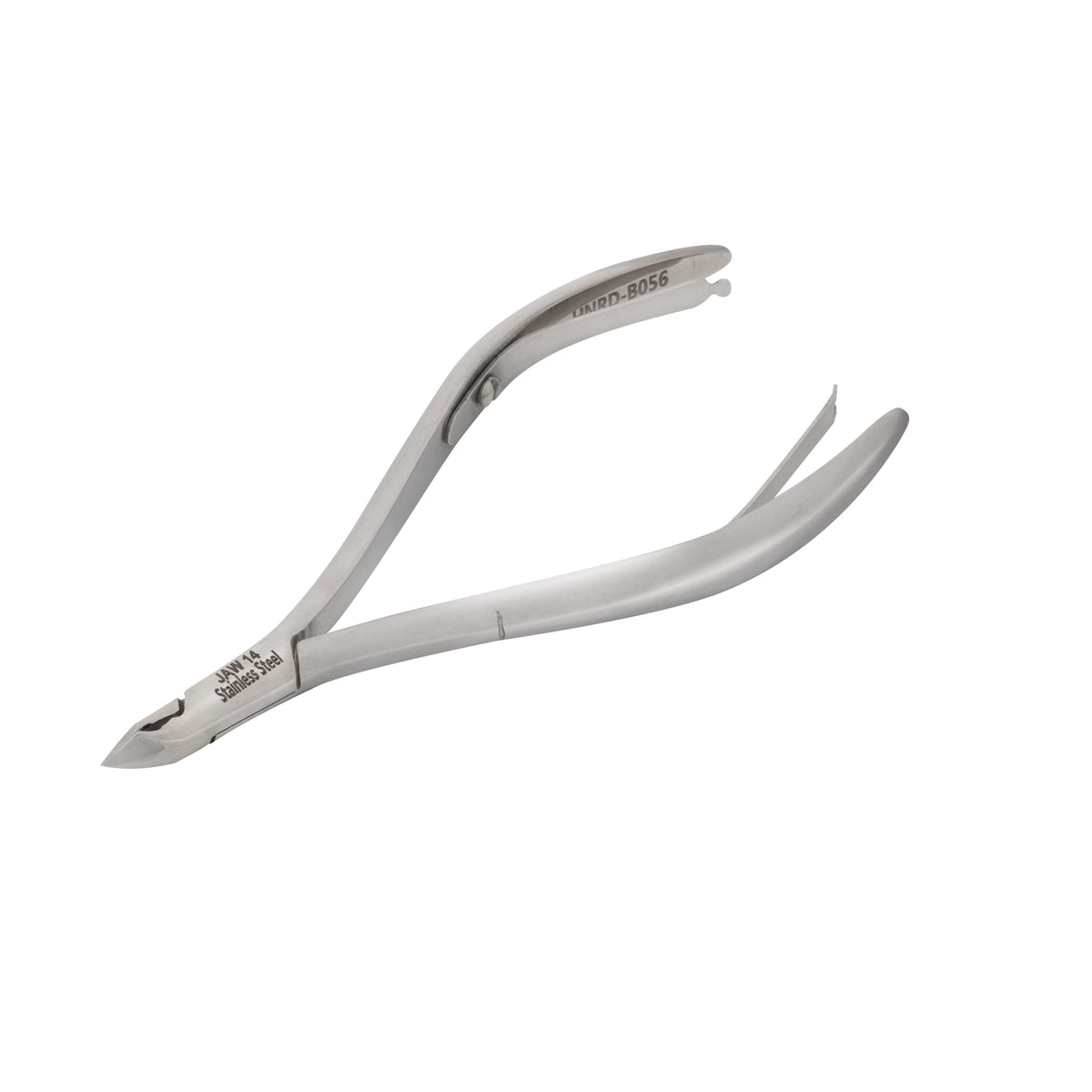 HNRD-B056 Round Head , (Polish Grey), Jaw 14 , Double Spring Cuticle Nipper Stainless Steel 420