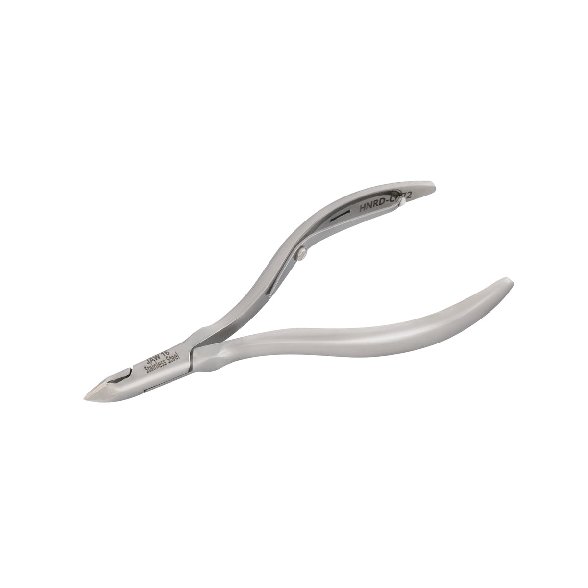 HNRD-C072 Round Head , (Polish Grey), Jaw 16 ,Single Spring Cuticle Nipper Stainless Steel 420