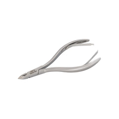 HNSS-C080 Semi-Square Head, (Polish Grey), Jaw 14, Double Spring Cuticle Nipper Stainless Steel 420