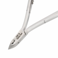 HNSQ-B032 Square Head Cuticle Nipper, Jaw 14, Single Spring, Polish Grey, Stainless Steel 420