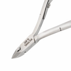 HNSQ-B034 Square Head Cuticle Nipper, Jaw 16, Single Spring, Polish Grey, Stainless Steel 420