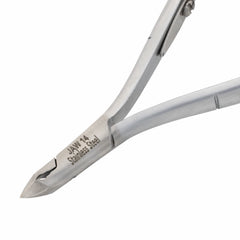 HNRD-B039 Round Head Cuticle Nipper, Jaw 14, Single Spring, Matt Grey, Stainless Seel 420