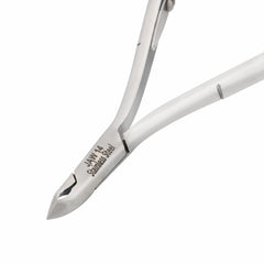 HNRD-B040 Round Head Cuticle Nipper, Jaw 14, Single Spring, Polish Grey, Stainless Steel 420