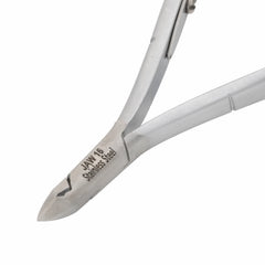 HNRD-B041 Round Head Cuticle Nipper, Jaw 16, Single Spring, (Matt Grey) Stainless Steel 420