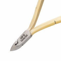HNSQ-B045 Square Head , (Half Gold), Jaw 14 , Double Spring Cuticle Nipper Stainless Steel 420