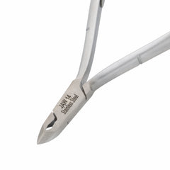 HNSS-B049 Semi-Square Head , (Matt Grey), Jaw 14 , Double Spring Cuticle Nipper Stainless Steel 420