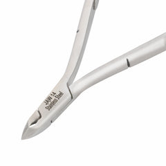 HNSS-B050 Semi-Square Head , (Polish Grey), Jaw 14 , Double Spring Cuticle Nipper Stainless Steel 420