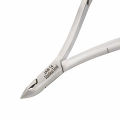 HNRD-B056 Round Head , (Polish Grey), Jaw 14 , Double Spring Cuticle Nipper Stainless Steel 420