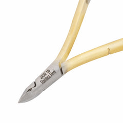 HNRD-B060 Round Head , (Half Gold), Jaw 16 , Double Spring Cuticle Nipper Stainless Steel 420