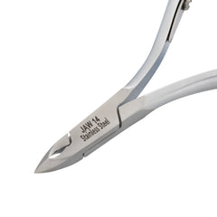 HNSQ-C061 Square Head , (Matt Grey), Jaw 14 , Single Spring Cuticle Nipper Stainless Steel 420